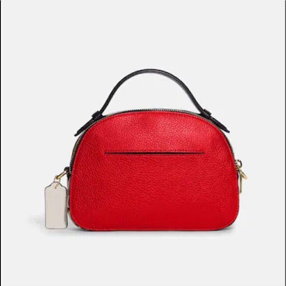 Coach Disney Mickey Mouse X Keith Haring Serena Satchel Red NWT - Picture 3 of 10